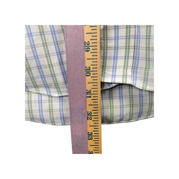 Brooks Brothers 346 Plaid‎ Button Down Shirt Regular Fit Mens 16 2 3 - Picture 4 of 6